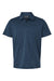 AllPro 4HM00 Mens Performance Melange Short Sleeve Polo Shirt Navy Blue Melange Flat Front