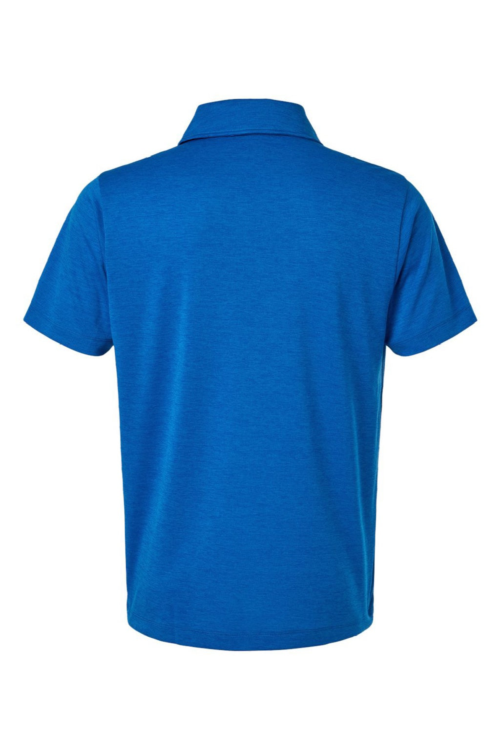 AllPro 4HM00 Mens Performance Melange Short Sleeve Polo Shirt Royal Blue Melange Flat Back