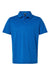 AllPro 4HM00 Mens Performance Melange Short Sleeve Polo Shirt Royal Blue Melange Flat Front