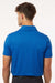 AllPro 4HM00 Mens Performance Melange Short Sleeve Polo Shirt Royal Blue Melange Model Back