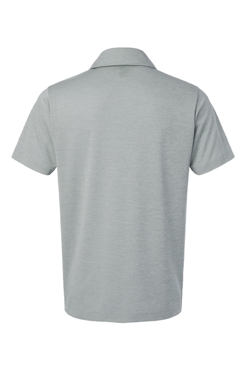 AllPro 4HM00 Mens Performance Melange Short Sleeve Polo Shirt Silver Grey Melange Flat Back