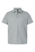 AllPro 4HM00 Mens Performance Melange Short Sleeve Polo Shirt Silver Grey Melange Flat Front