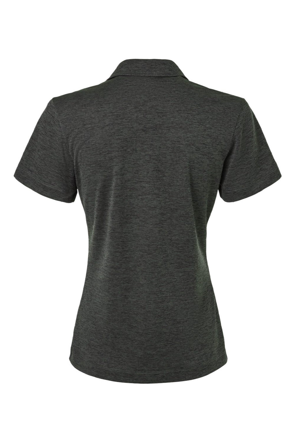 AllPro 4HM00L Womens Performance Melange Short Sleeve Polo Shirt Black Melange Flat Back