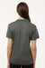 AllPro 4HM00L Womens Performance Melange Short Sleeve Polo Shirt Charcoal Grey Melange Model Back