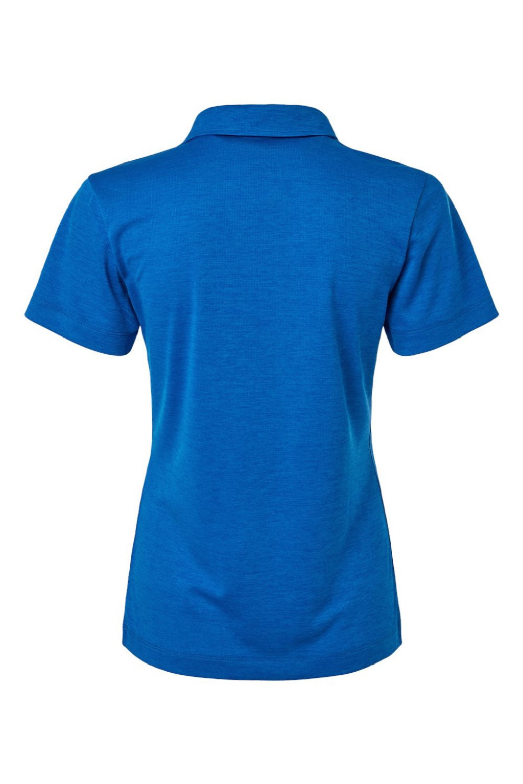 AllPro 4HM00L Womens Performance Melange Short Sleeve Polo Shirt Royal Blue Melange Flat Back