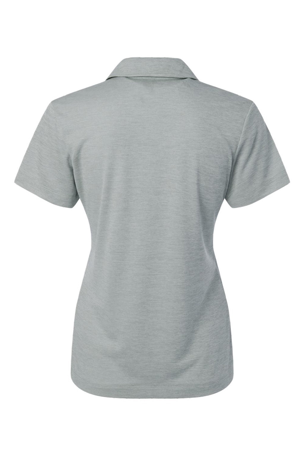 AllPro 4HM00L Womens Performance Melange Short Sleeve Polo Shirt Silver Grey Melange Flat Back