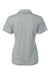 AllPro 4HM00L Womens Performance Melange Short Sleeve Polo Shirt Silver Grey Melange Flat Back