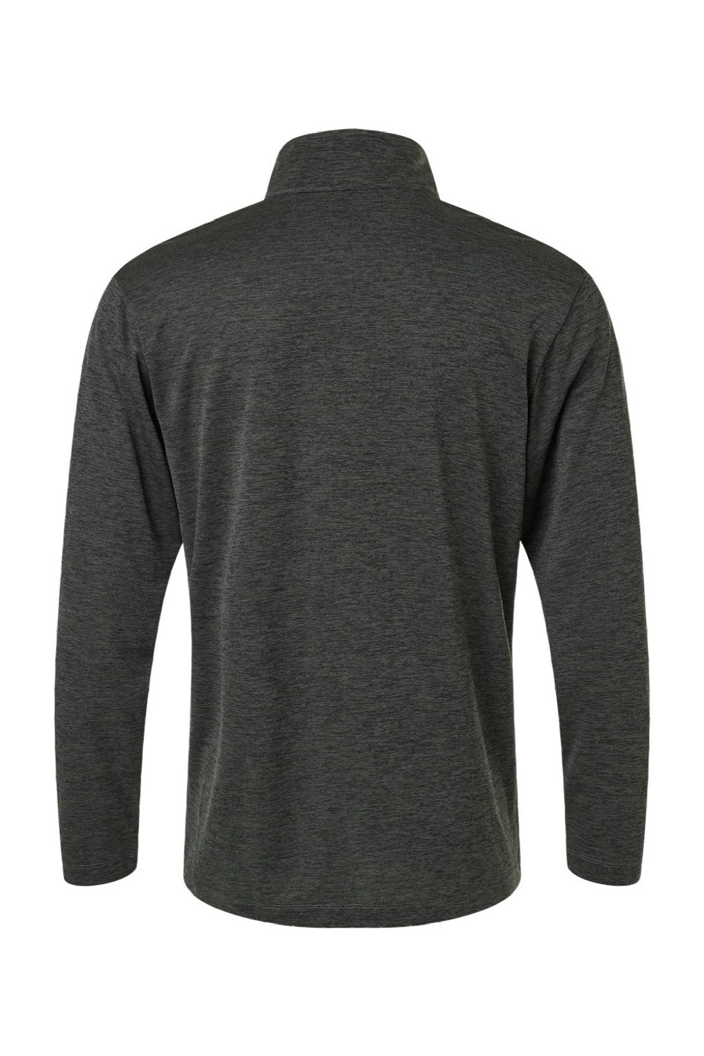 AllPro 4HM700 Mens Performance Melange 1/4 Zip Sweatshirt Black Melange Flat Back