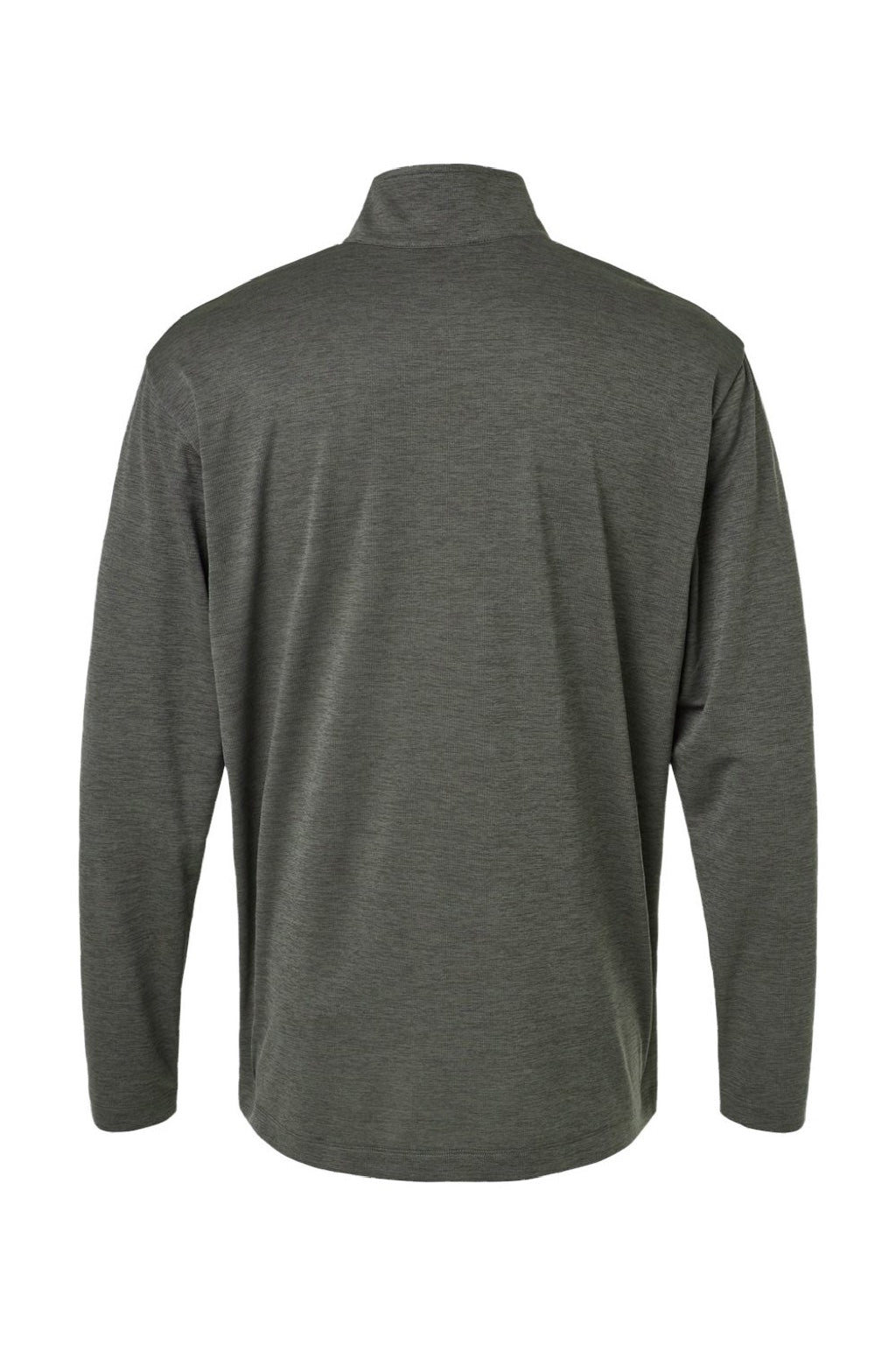 AllPro 4HM700 Mens Performance Melange 1/4 Zip Sweatshirt Charcoal Grey Melange Flat Back