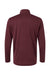 AllPro 4HM700 Mens Performance Melange 1/4 Zip Sweatshirt Maroon Melange Flat Back