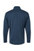 AllPro 4HM700 Mens Performance Melange 1/4 Zip Sweatshirt Navy Blue Melange Flat Back