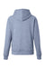 J America 8742 Womens Electric Fleece Hooded Sweatshirt Hoodie w/ Pockets Electric Midnight Blue Flat Back