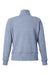 J America 8743 Womens Electric Fleece 1/4 Zip Sweatshirt w/ Pockets Electric Midnight Blue Flat Back