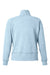 J America 8743 Womens Electric Fleece 1/4 Zip Sweatshirt w/ Pockets Electric Sky Blue Flat Back