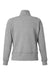 J America 8743 Womens Electric Fleece 1/4 Zip Sweatshirt w/ Pockets Electric Slate Grey Flat Back
