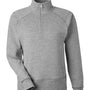 J America Womens Electric Fleece 1/4 Zip Sweatshirt w/ Pockets - Electric Slate Grey - New