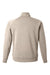J America 8751 Mens Apex Fleece 1/4 Zip Sweatshirt w/ Pockets Mojave Brown Flat Back