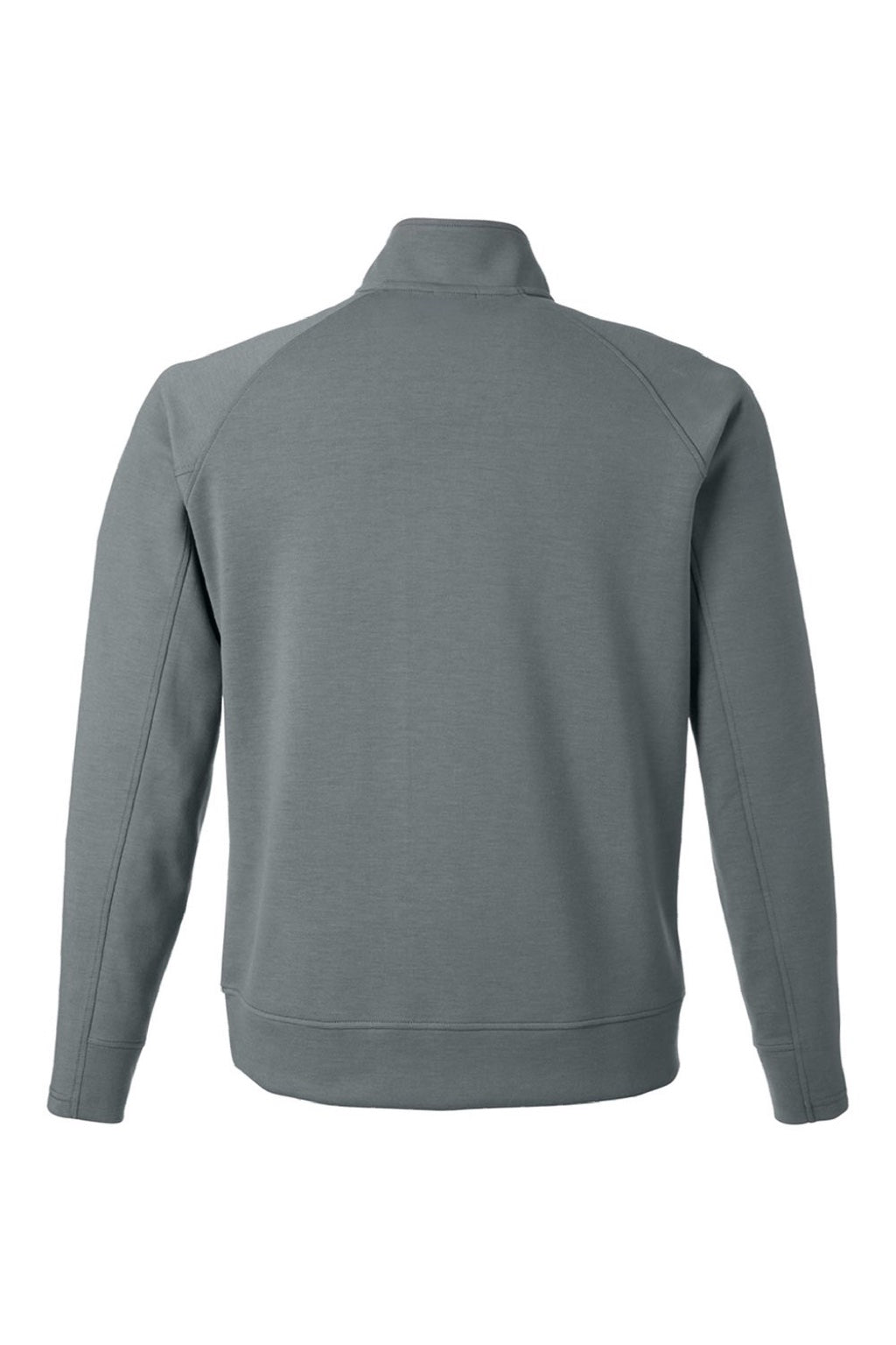 J America 8751 Mens Apex Fleece 1/4 Zip Sweatshirt w/ Pockets Steel Grey Flat Back