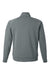 J America 8751 Mens Apex Fleece 1/4 Zip Sweatshirt w/ Pockets Steel Grey Flat Back
