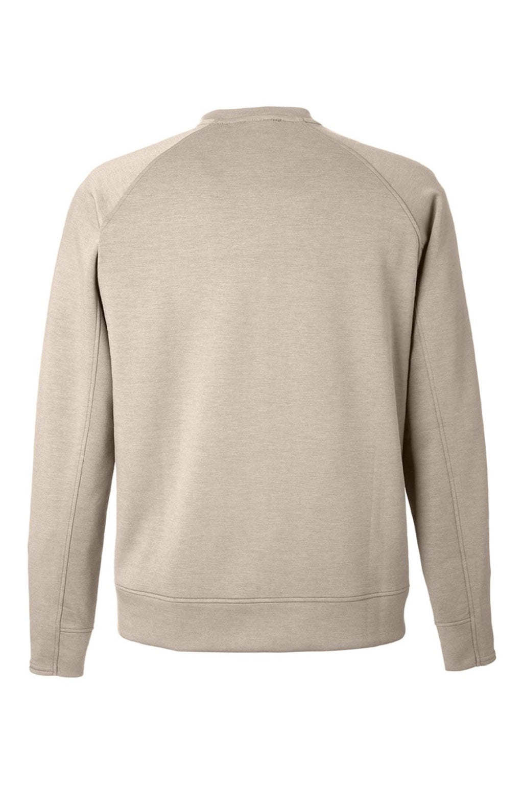 J America 8752 Mens Apex Fleece Crewneck Sweatshirt Mojave Brown Flat Back