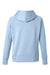 J America 8753 Womens Apex Fleece Hooded Sweatshirt Hoodie w/ Pockets Ice Blue Flat Back
