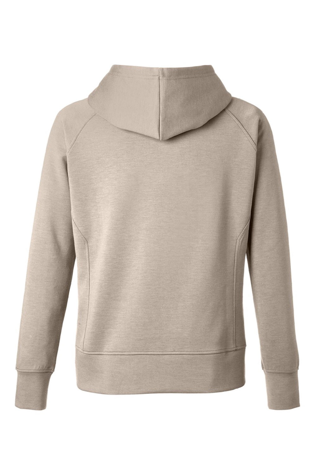 J America 8753 Womens Apex Fleece Hooded Sweatshirt Hoodie w/ Pockets Mojave Brown Flat Back