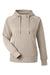 J America 8753 Womens Apex Fleece Hooded Sweatshirt Hoodie w/ Pockets Mojave Brown Flat Front