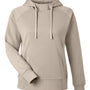 J America Womens Apex Fleece Hooded Sweatshirt Hoodie w/ Pockets - Mojave Brown - New