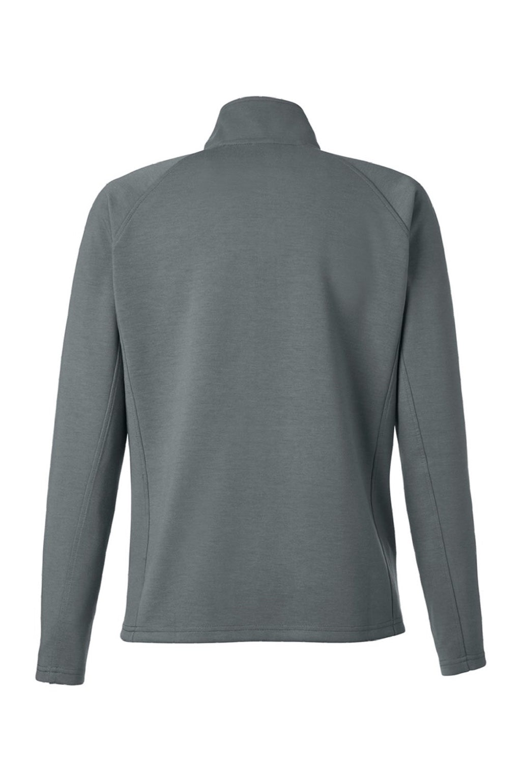 J America 8754 Womens Apex Fleece 1/4 Zip Sweatshirt w/ Pockets Steel Grey Flat Back