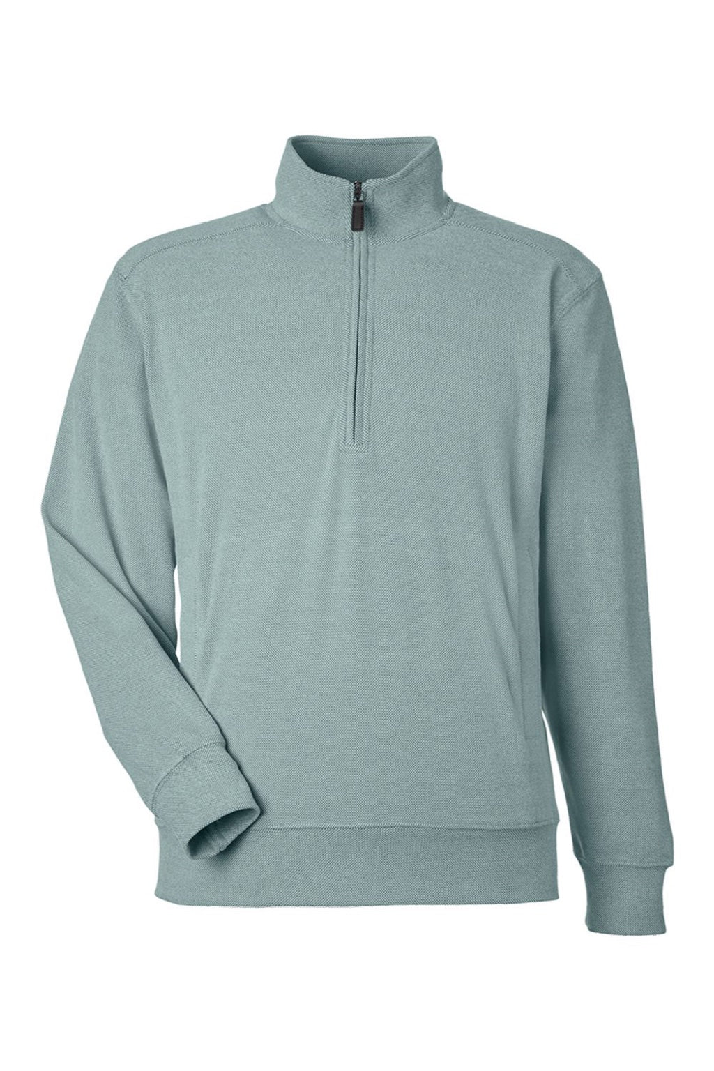 J America 8760 Mens Element Fleece 1/4 Zip Sweatshirt w/ Pockets Peacock Flat Front