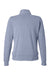 J America 8762 Womens Element Fleece 1/4 Zip Sweatshirt w/ Pockets Navy Blue Flat Back