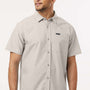 Columbia Mens Rapid Rivers Short Sleeve Button Down Shirt w/ Pocket - Dark Stone - NEW