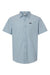 Columbia 199080 Mens Rapid Rivers Short Sleeve Button Down Shirt w/ Pocket Ripple Blue Flat Front