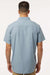 Columbia 199080 Mens Rapid Rivers Short Sleeve Button Down Shirt w/ Pocket Ripple Blue Model Back