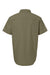 Columbia 199080 Mens Rapid Rivers Short Sleeve Button Down Shirt w/ Pocket Stone Green Flat Back