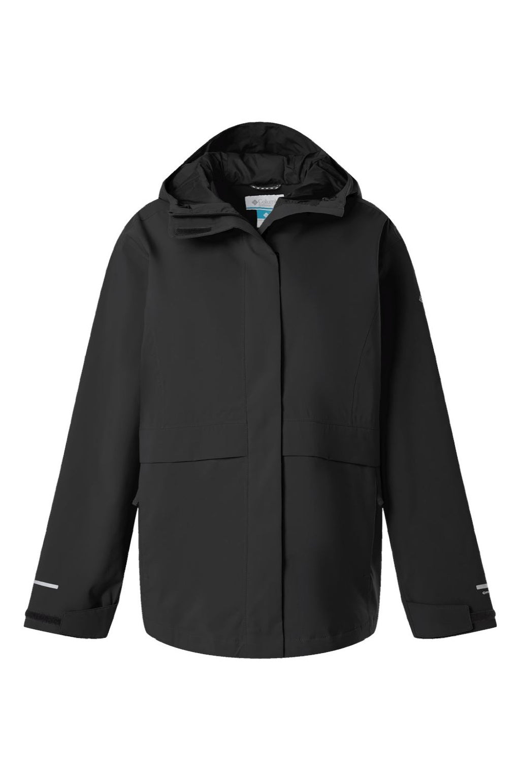 Columbia 207134 Womens Altbound Full Zip Hooded Jacket Black Flat Front