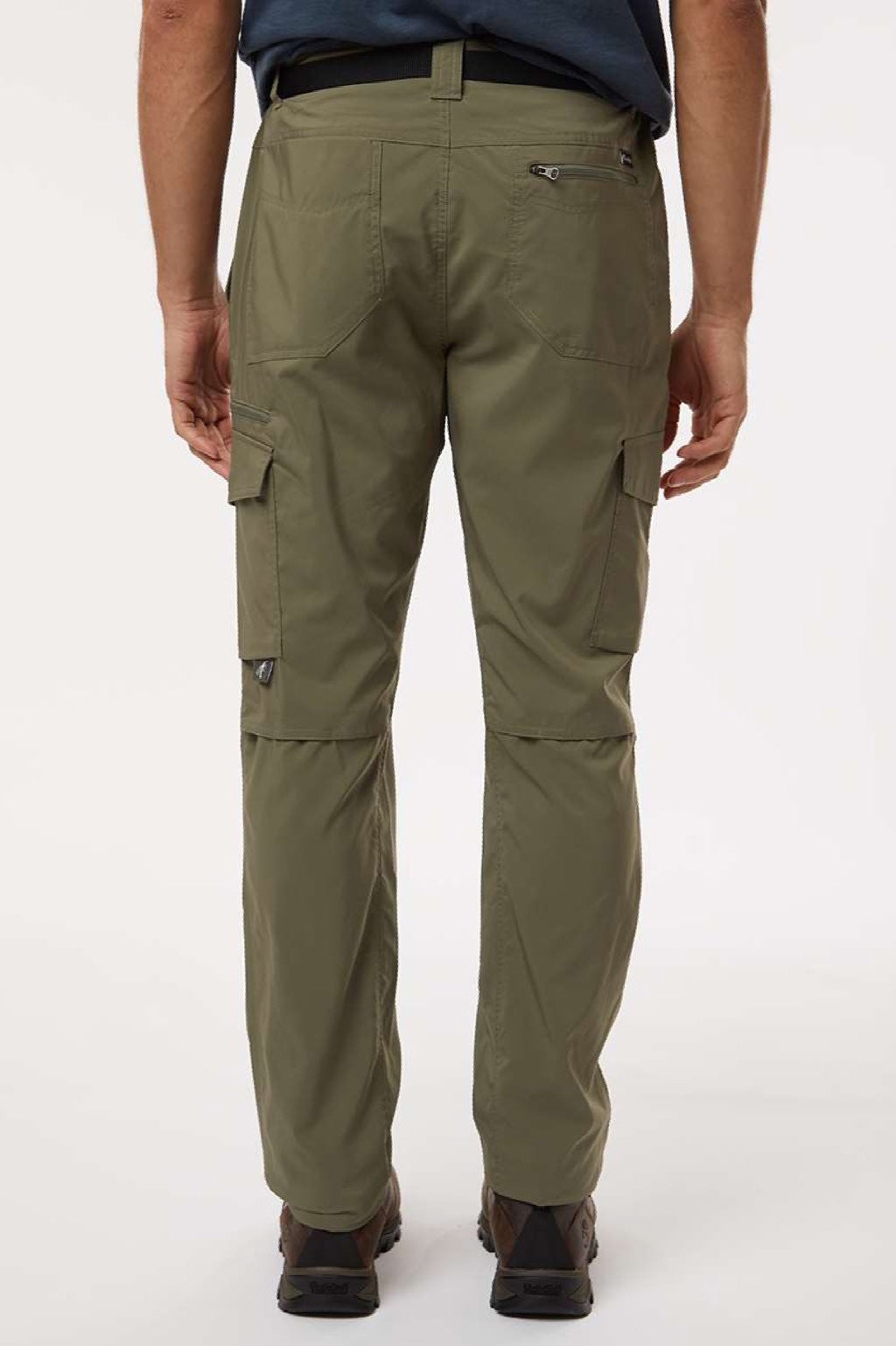 Columbia 212335 Mens Skien Valley Cargo Pants w/ Pockets Stone Green Model Back