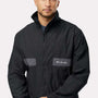 Columbia Mens Spire Valley UPF 50+ Full Zip Windbreaker Jacket - Black/Shark Grey - NEW