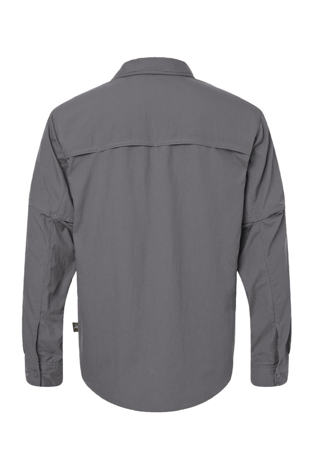 Columbia 212332 Mens Skien Valley Long Sleeve Button Down Shirt w/ Pocket City Grey Flat Back