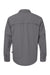 Columbia 212332 Mens Skien Valley Long Sleeve Button Down Shirt w/ Pocket City Grey Flat Back