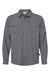Columbia 212332 Mens Skien Valley Long Sleeve Button Down Shirt w/ Pocket City Grey Flat Front