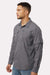 Columbia 212332 Mens Skien Valley Long Sleeve Button Down Shirt w/ Pocket City Grey Model Side