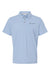 Columbia 211856 Mens Tech Trail Utility Short Sleeve Polo Shirt Ripple Blue Flat Front
