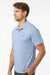 Columbia 211856 Mens Tech Trail Utility Short Sleeve Polo Shirt Ripple Blue Model Side