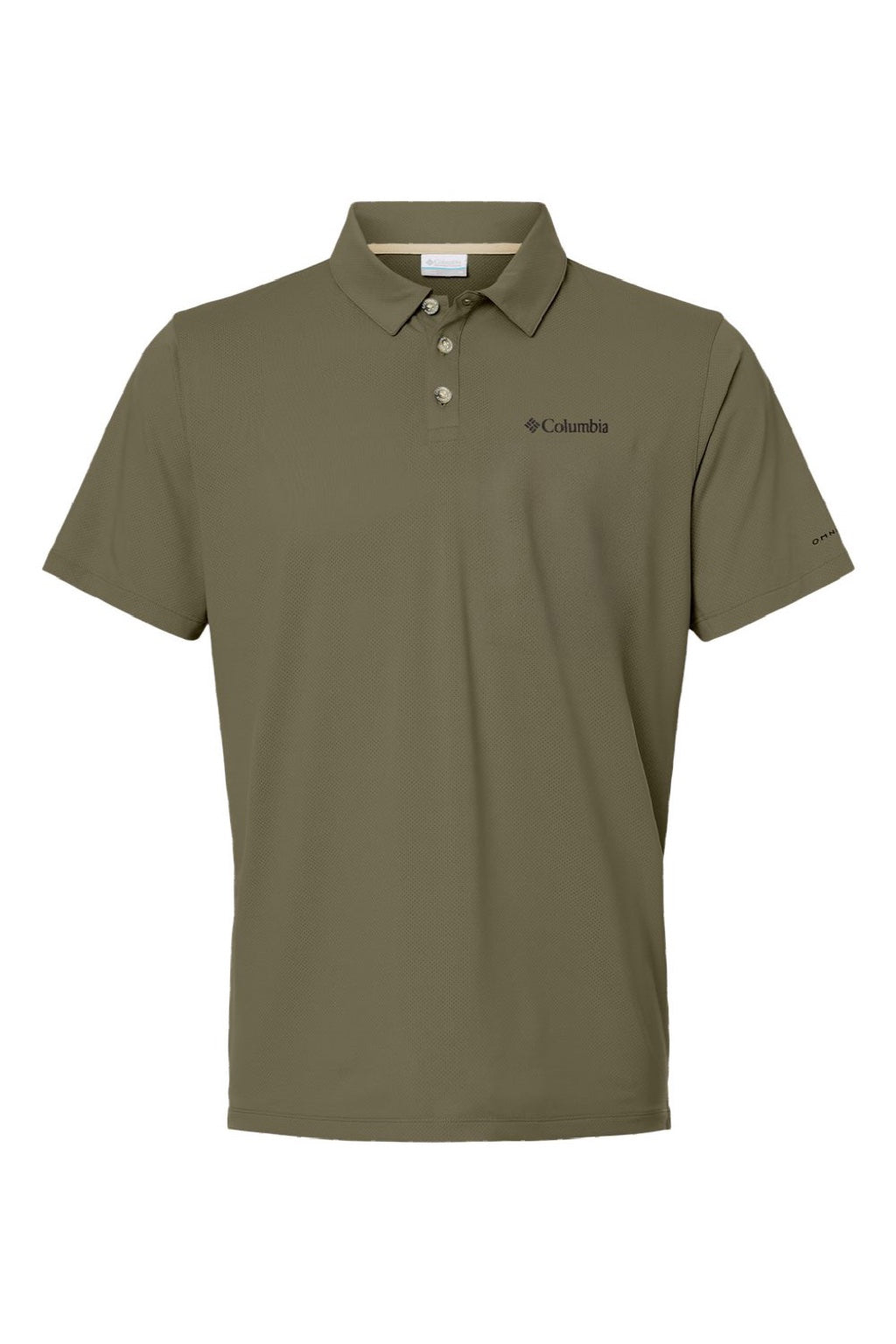 Columbia 211856 Mens Tech Trail Utility Short Sleeve Polo Shirt Stone Green Flat Front