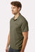 Columbia 211856 Mens Tech Trail Utility Short Sleeve Polo Shirt Stone Green Model Side