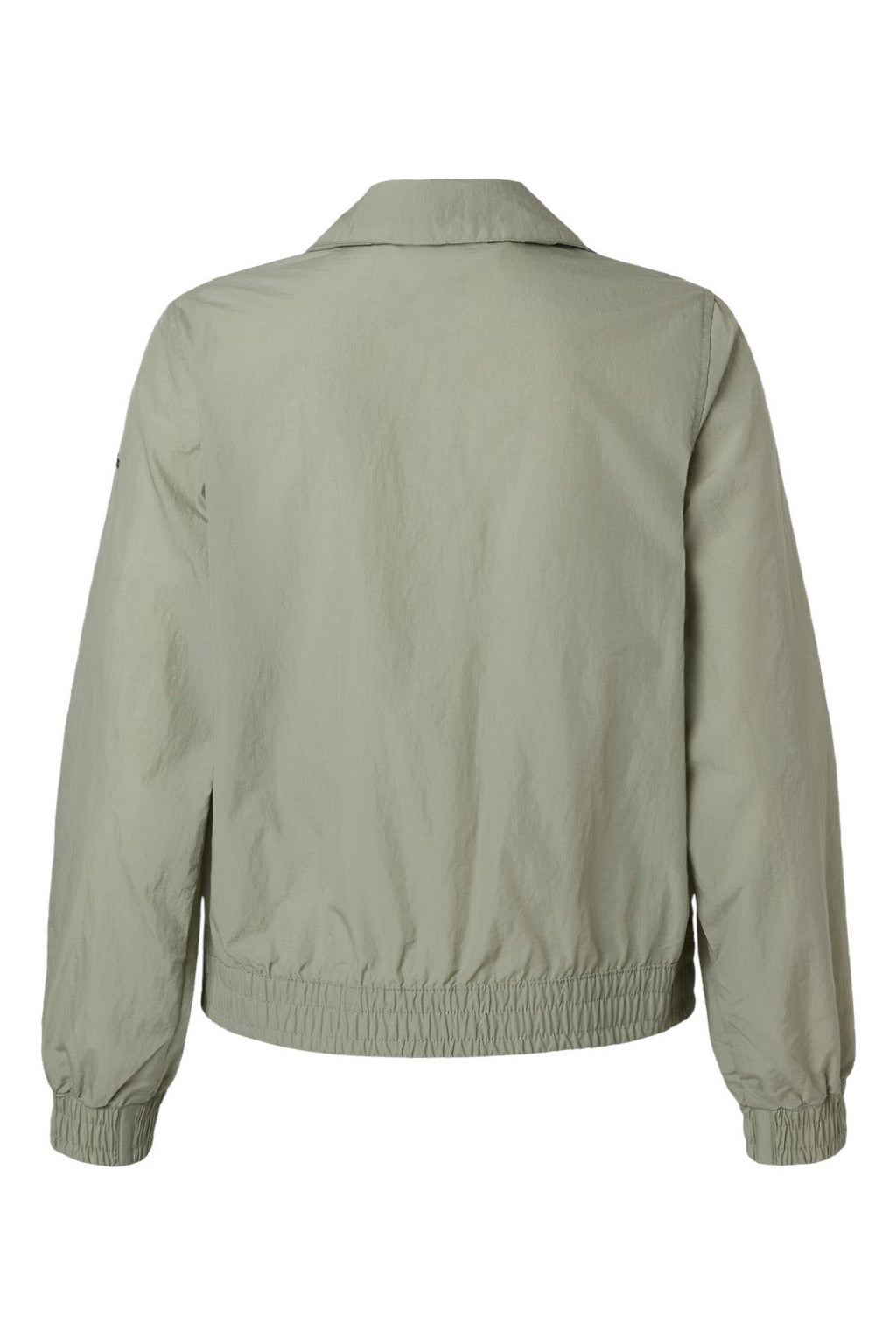 Columbia 211658 Womens Time Is Right II Full Zip Windbreaker Jacket Safari Green Flat Back