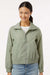 Columbia 211658 Womens Time Is Right II Full Zip Windbreaker Jacket Safari Green Model Front