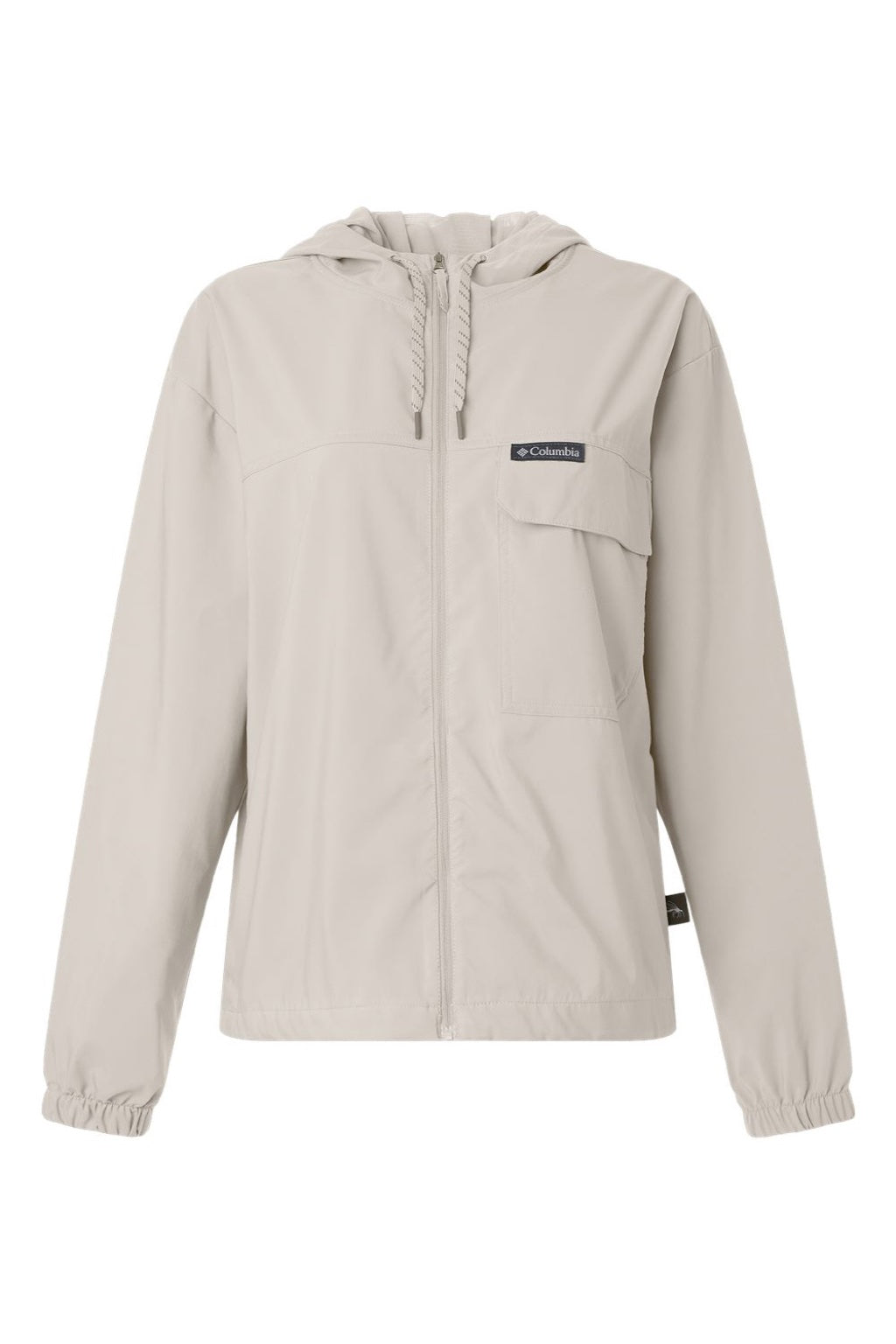 Columbia 212428 Womens Skien Valley Full Zip Hooded Jacket Dark Stone Flat Front