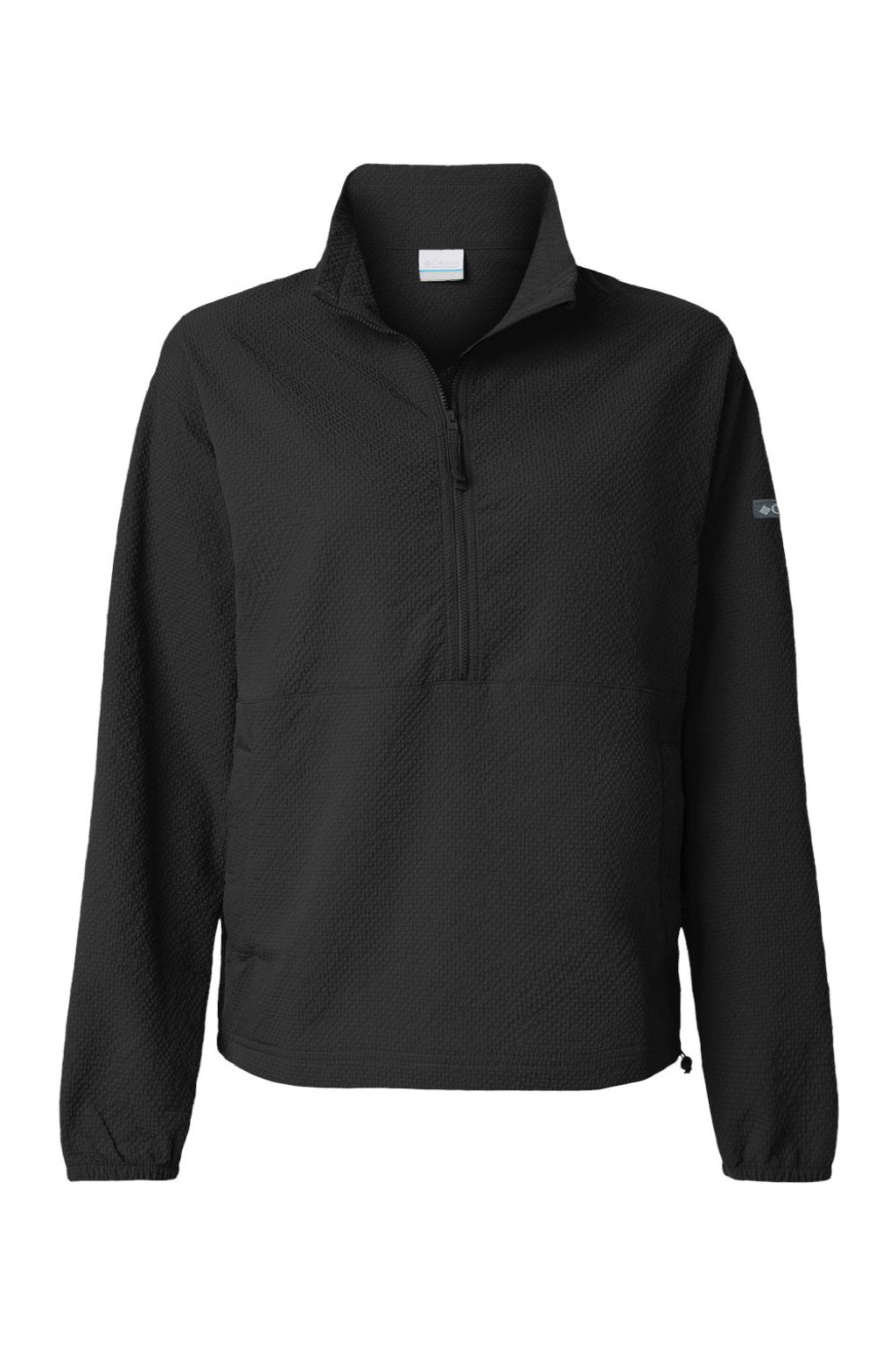 Columbia 211893 Womens Sucker For Summer 1/4 Zip Jacket Black Flat Front